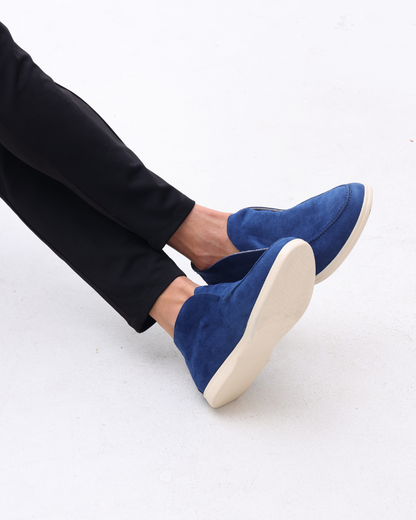 Noir et Blanc High Suede Loafers