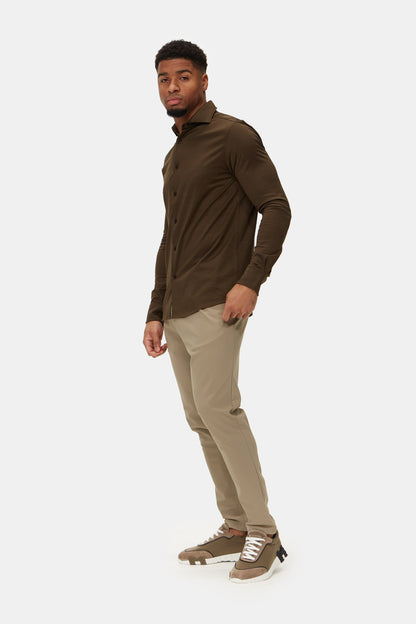 Mocha Brown Formal Shirt