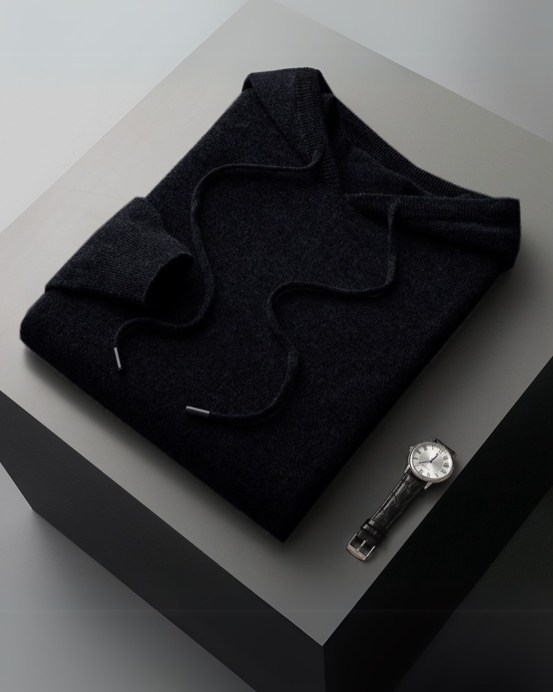 100% Cashmere Hoodie