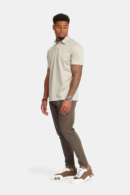 Sandstone Beige Polo Shirt