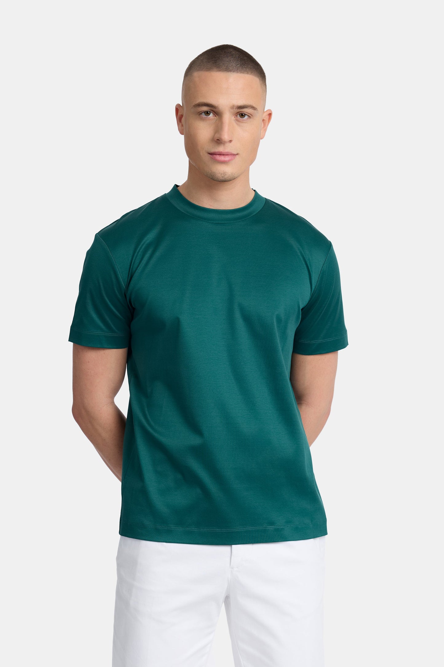 LUXE T-SHIRT PETROL GREEN