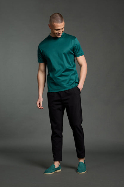 LUXE T-SHIRT PETROL GREEN