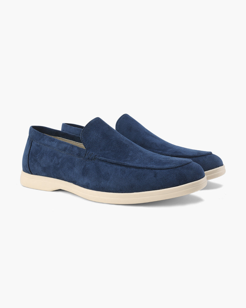 Noir est Blanc Suede Loafers