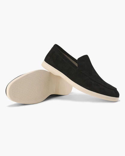 Noir est Blanc Suede Loafers