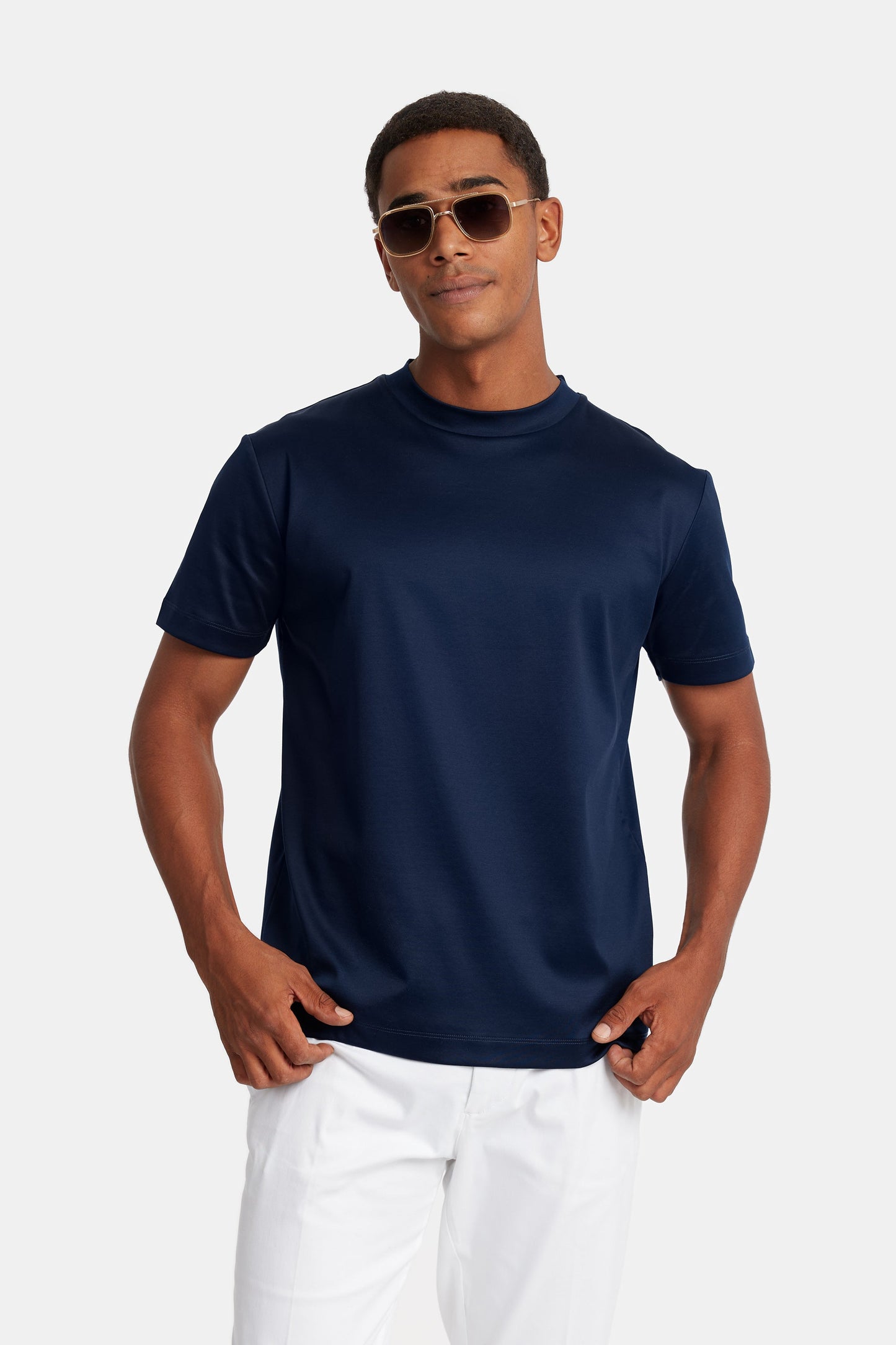 LUXE T-SHIRT NAVY BLUE