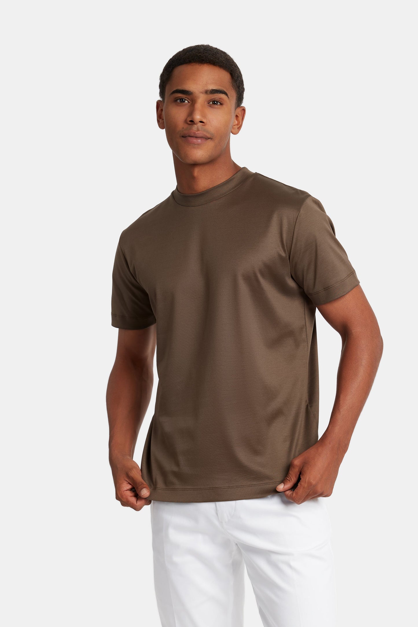 LUXE T-SHIRT BROWN