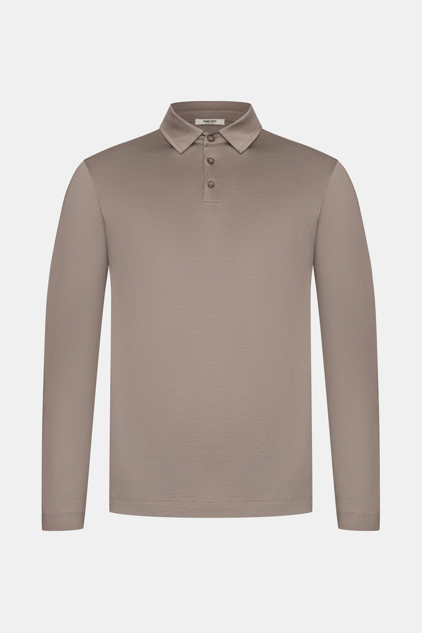 Desert Taupe Polo Shirt Long Sleeve