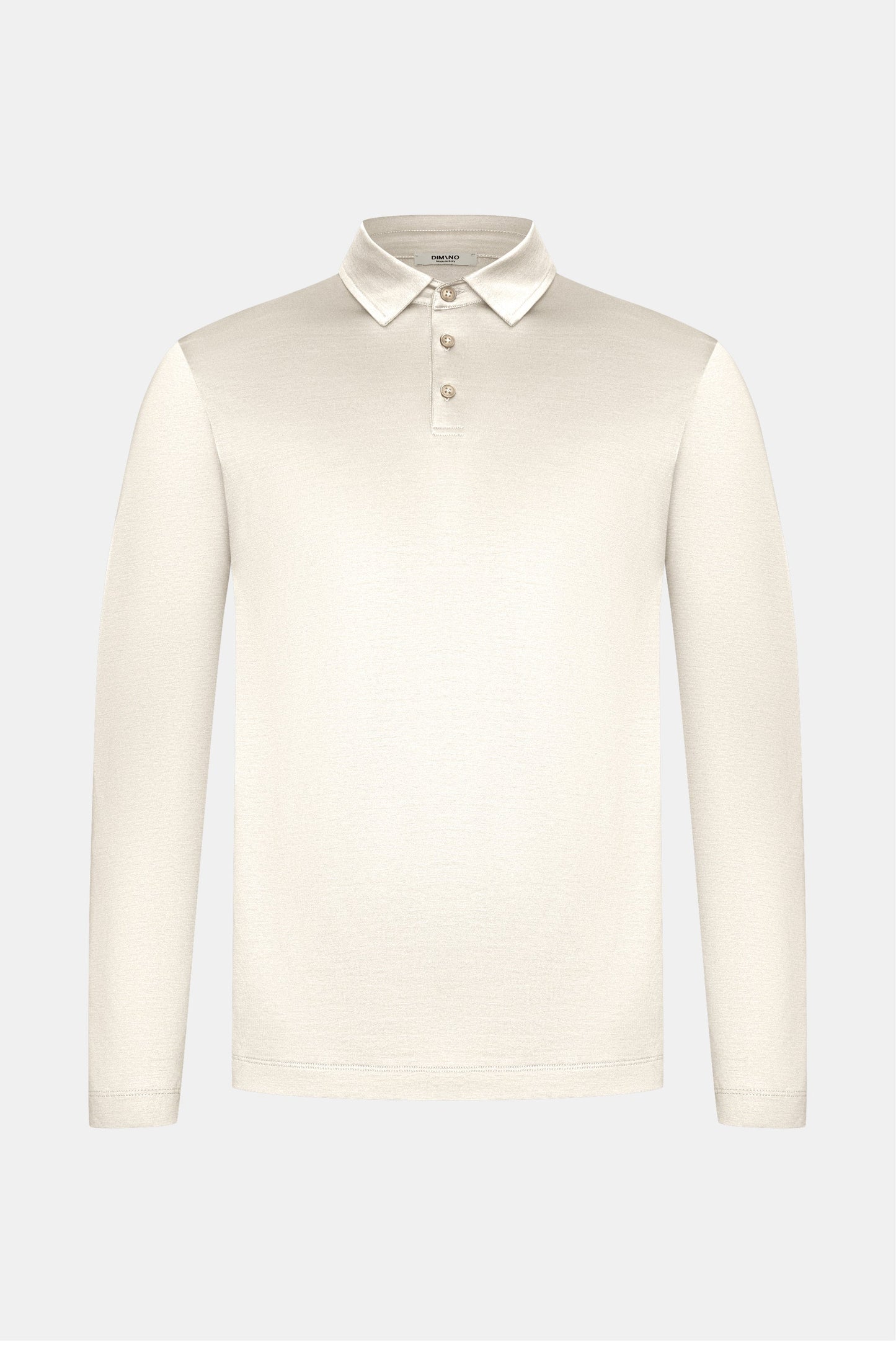 Sandstone Beige Polo Shirt Long Sleeve