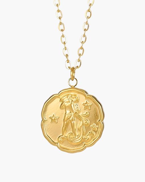 Zodiac Sign Necklace - Gold