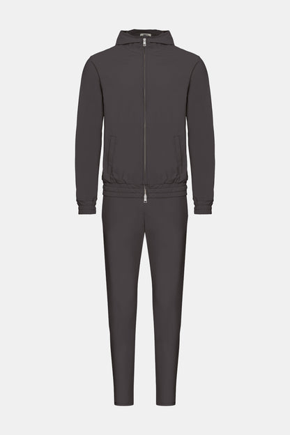 Slate Grey Hooded Tech Suit