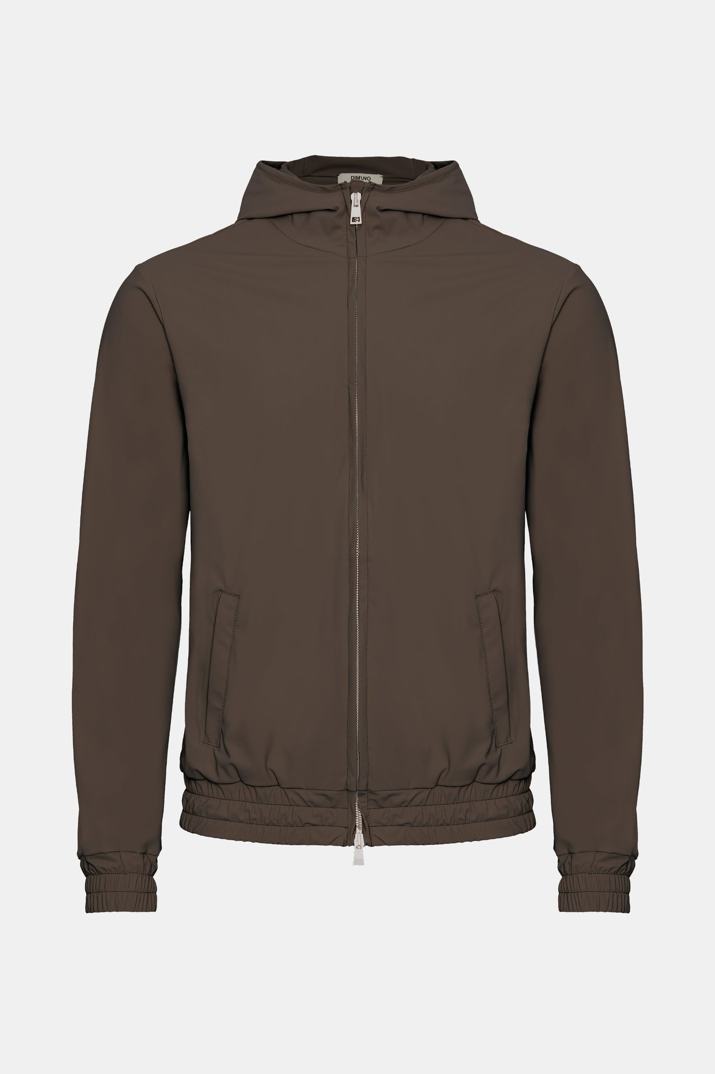 Mocha Brown Hooded Tech Vest