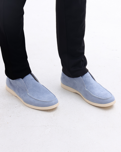 Noir et Blanc High Suede Loafers